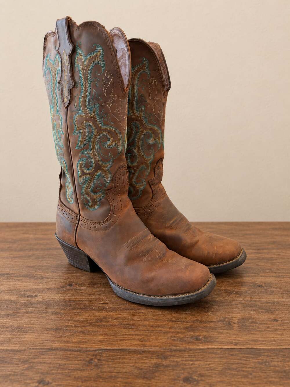 Justin Women's Stampede Durant Western Boot Square Toe L2552